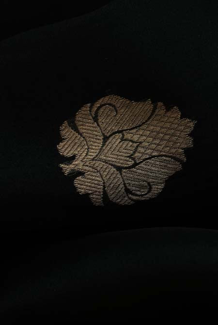 Black banarasi organza saree